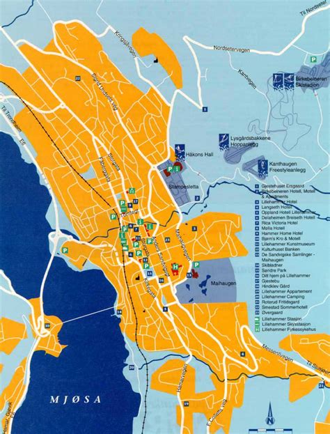 lillehammer norway map